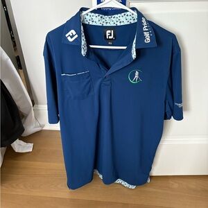 FJ Blue Golf Polo Shirt